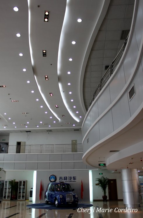 Geely headquarters, hallway. Geely headquarters, hallway.