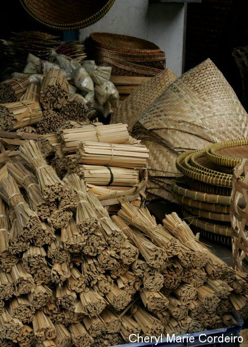 Denpasar market. Straw.
