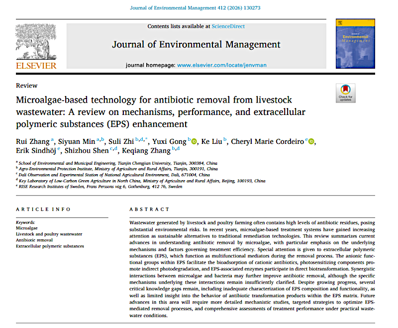 Journal of Environmental Management publication