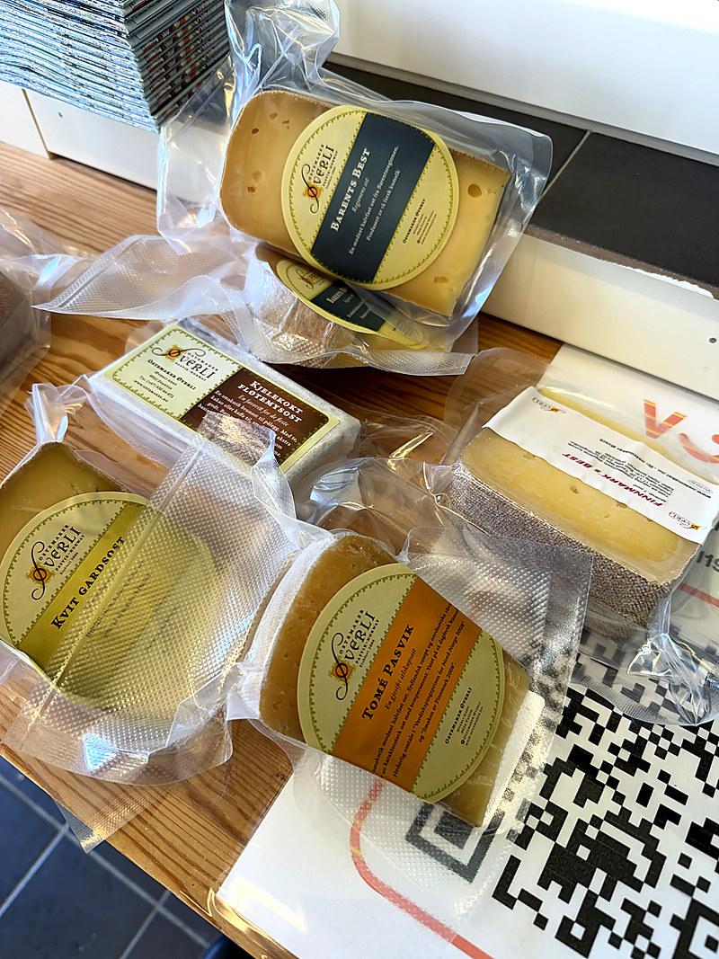 Vacuum-packed cheeses from Ostemaker Øverli
